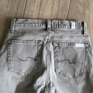 7 for all mankind gray denim